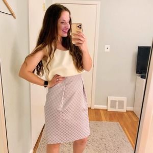 ERIN Erin Fetherston White & Purple Cocktail Dress